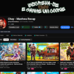 Canal de manhwa recap com 2,9k de inscritos e quente