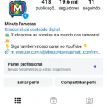 🔴 INSTAGRAM 19.6K | TV & Famosos | +6 Milhões Views em 90 Dias!