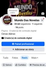 Página do Facebook 34K desafio de monetização concluído