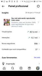 🔴 INSTAGRAM 71.4K | TV & Novelas 📺 CRESCIMENTO ORGÂNICO! 🔥 | +2.8 MILHÕES de Views em 90 Dias 💥 DESCONTO IMPERDÍVEL - Imagem 2