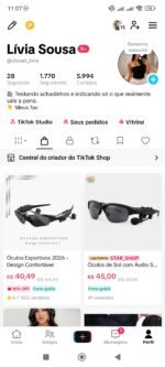Conta Tiktok Shop ativo com 1.700 seguidores - Imagem 2