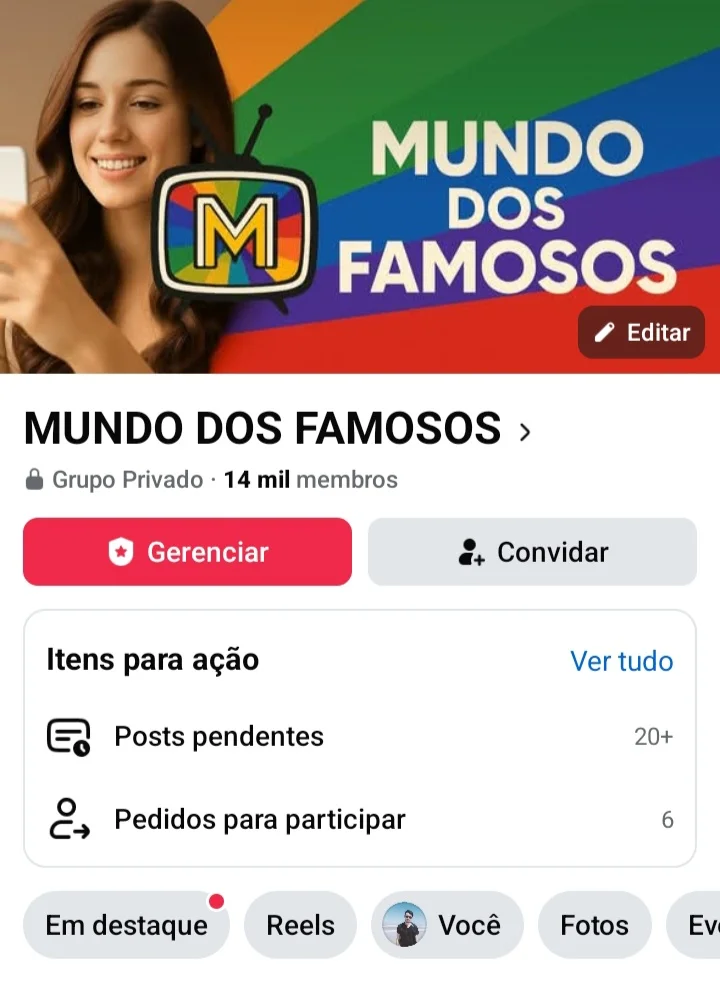 Screenshot_20260626_110706_Facebook 🔴 GRUPO NO FACEBOOK 14.2K 🚀 NICHO: TV & FAMOSOS 📺 ALTO ENGAJAMENTO!! - Imagem 1