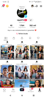 CONTA TIKTOK SHOP ATIVO - 1700 SEGUIDORES - 600 mil visualizações