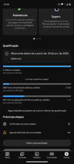 CANAL COM 182 MIL INSCRITOS/ 1 ADVERTÊNCIA/ 5 MILHÕES DE VISUALIZAÇÕES/ POSSIBILIDADE DE MONETIZAÇÃO 🔥 - Imagem 5