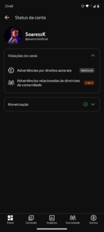 CANAL COM 182 MIL INSCRITOS/ 1 ADVERTÊNCIA/ 5 MILHÕES DE VISUALIZAÇÕES/ POSSIBILIDADE DE MONETIZAÇÃO 🔥 - Imagem 6