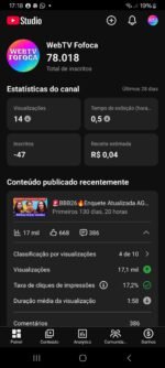 Canal Monetizado de Reality Shows e Notícias – 78k Inscritos (Alto Potencial Sazonal)