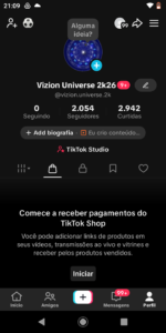 ✅CONTA TIKTOKSHOP ATIVO 🛒 | 2.0 K SEGUIDORES | 2,9 K CURT❤️ | NICHO BELEZA | SEM DOCUMENTOS | 💰 - Imagem 2