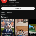 Canal Antigo criada em 2019 - conta sarcofago