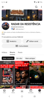 Canal Youtube 439 inscritos RADAR DA RESISTÊNCIA - Imagem 3