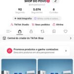 CONTA TOK SHOPPING PRONTA PARA VENDA