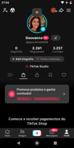 ✅CONTA TIKTOKSHOP ATIVO 🛒 | 2.2 K SEGUIDORES | 3 K CURT❤️ | NICHO BELEZA | SEM DOCUMENTOS | 💰ENGAJAMENTO 16K (28D) - Imagem 2
