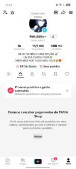 TIKTOK SHOP 14 mil seguidores reais