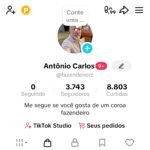 Conta de TikTok 3700 Seguidores com Shop ativo e sem documentação