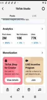 Conta tiktok EUA, 306K seguidores com Tiktok Shop Ativo sem doc, engajamento alto, conta sem restrições para você faturar com tiktok shop na gringa. - Imagem 4