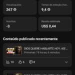 Canal Dark Em Espanhol Monetizado No Nicho De Oração Com 5.280 Inscritos Reais