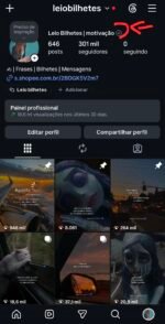 Instagram impecável 301k totalmente orgânicos engajados