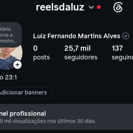 INSTAGRAM 25,7MIL SEGUIDORES *Orgânicos 🇧🇷