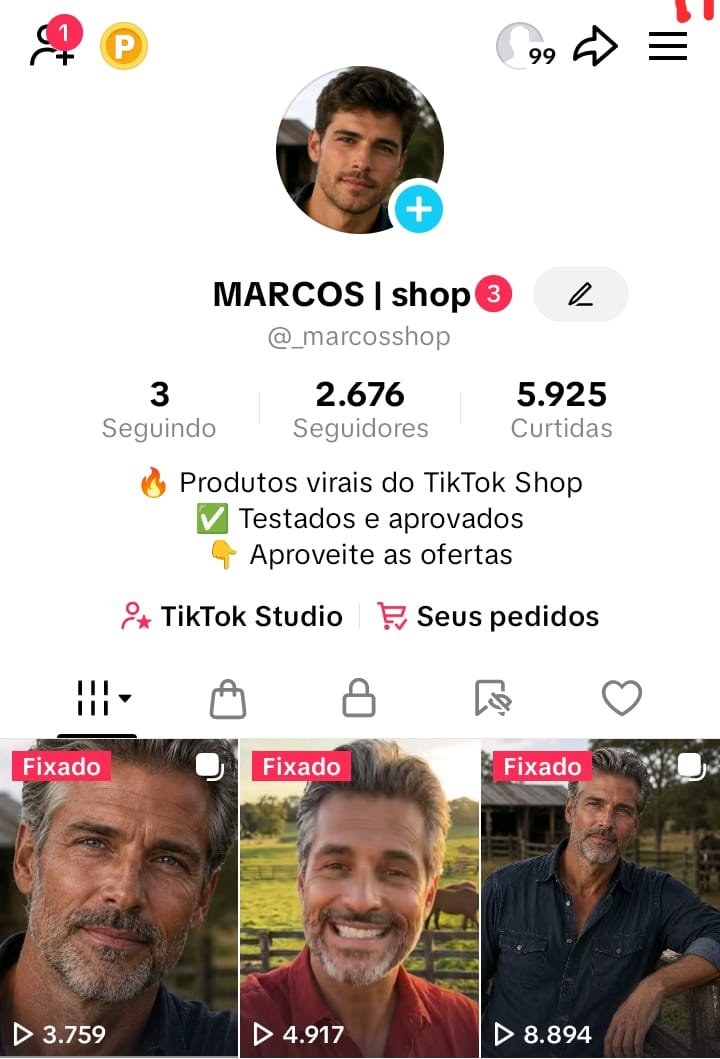 WhatsApp Image 2026-07-11 at 15.22.03 Conta TikTok Shop – 2.676 Mil Seguidores / (SEM DOCUMENTO) - Imagem 1