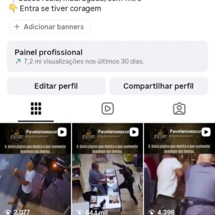 🔵 Instagram Disponível 🔵 🎯 Nicho: Favela / Conteúdo urbano 👥 + De 22k Seguidores Reais! 📊 + de 7,2 mi de views (30D) (CRESCENDO)