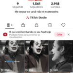 CONTA DO TIKTOK 1561 SEGUIDORES TIKTOK SHOP ATIVO