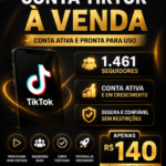 CONTA DE TIKTOK COM 1461 SEGUIDORES
