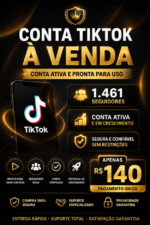 CONTA DE TIKTOK COM 1461 SEGUIDORES