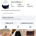 CONTA DE INSTAGRAM 1k SEGUIDORES COM SHOP ATIVO