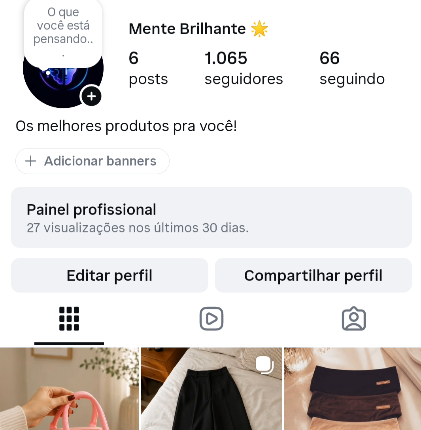 CONTA DE INSTAGRAM 1k SEGUIDORES COM SHOP ATIVO
