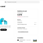 Canal com 4k de inscritos parado Não monetizado
