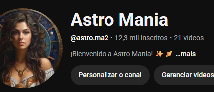 CONTA YOUTUBE 12k SEGUIDORES