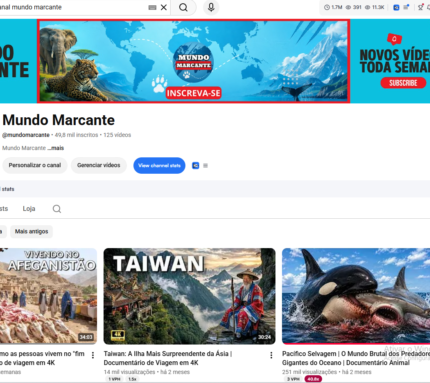 Canal a Venda "MUNDO MARCANTE"