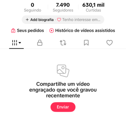 Conta tiktok 7K Milhões de vizu
