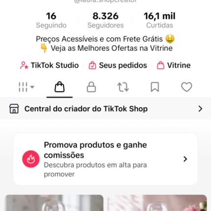 [PROMOÇÃO] 🛍️ CONTA TIKTOK SHOP ATIVA COM DOC + BRINDE 🎁