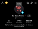 TikTok Monetizado +37k Seguidores 222 mil curtidas