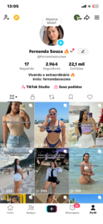 Conta TikTok 3mil seguidores