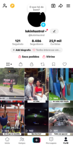 Canal do Tiktok 8400 Seguidores (2021)
