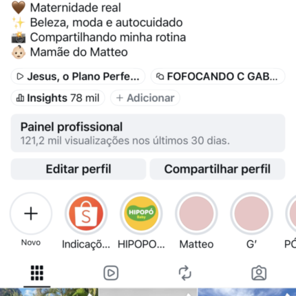 INSTAGRAM BLOGUEIRA ORGÂNICO OPORTUNIDADE RARA!!