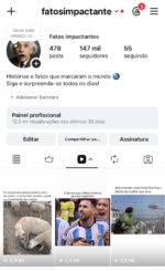 INSTA ORGÂNICO E ENGAJADO 147 mil seguidores