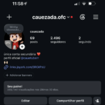 Insta com 2.400 seguidores!! bem engajada só no ponto de ter um dono