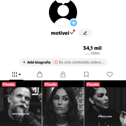 Tiktok 3k Shop liberado nicho motivação alto engajamento público feminino
