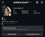 Conta instagram 30k Seguidores - Feminino