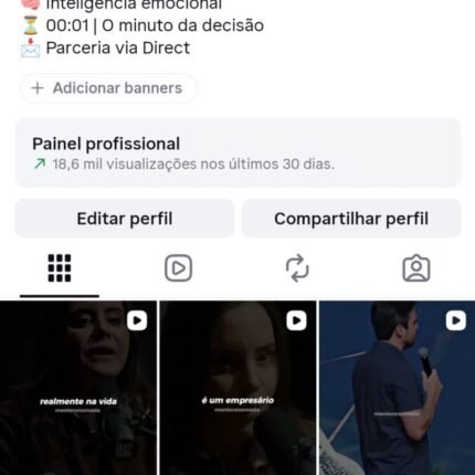 Vendo perfil de cortes de podcast com 90k de seguidores