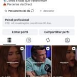 Vendo perfil de motivação e reflexão e cortes de podcast