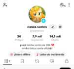 Conta do tik tok
