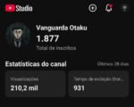 💰 Canal Geek Monetizável em Breve – 210 Mil Visualizações Recentes