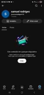 Canal YouTube Samuel Rodriges ano 2016
