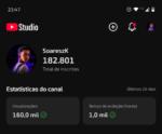 CANAL COM 182 MIL INSCRITOS/ 1 ADVERTÊNCIA/ 5 MILHÕES DE VISUALIZAÇÕES/ POSSIBILIDADE DE MONETIZAÇÃO 🔥