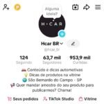 CONTA AFILIADO TIKTOK SHOP | 63K SEGUIDORES 👥 | 950K CURTIDAS| AUTOMOTIVO 🚗 | CARROS |