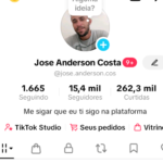 Conta Tiktok +15K Canal Jose Anderson