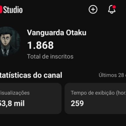Canal youtube Prontinho para Retomada - 1.8K Inscritos e Público Ativo